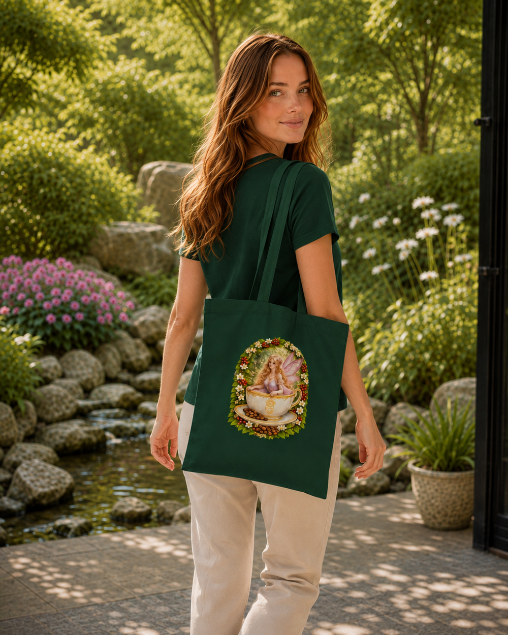 Bloom Fairy - Cotton color tote bag